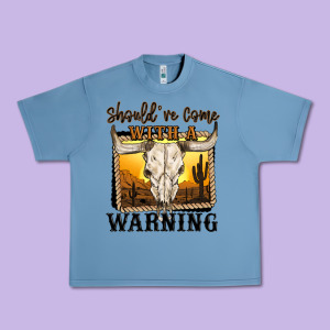 Should've Come With A Warning Urban Heavy Tee Designed By Maliassmallbusiness