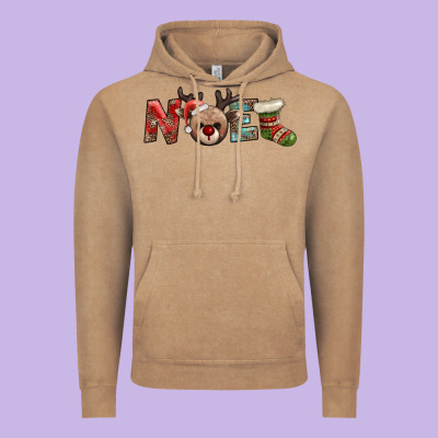 Noel With Sock And Reindeer Vintage Hoodie Designed By Adodesignshop