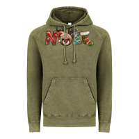 Vintage Olive noel with sock and reindeer Vintage Hoodie - AdoDesignShop