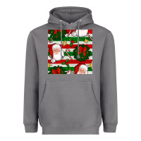 Storm christmas  santa clause and ornaments seamless  pattern Heavyweight Hoodie - BundleAndBundleShop