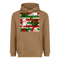 Toasted Coconut christmas  santa clause and ornaments seamless  pattern Heavyweight Hoodie - BundleAndBundleShop