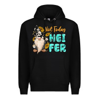Black not today heifer cow gnome Premium Hoodie - MaliasSmallBusiness
