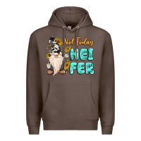 Coffee not today heifer cow gnome Premium Hoodie - MaliasSmallBusiness
