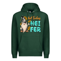 Sports Green not today heifer cow gnome Premium Hoodie - MaliasSmallBusiness