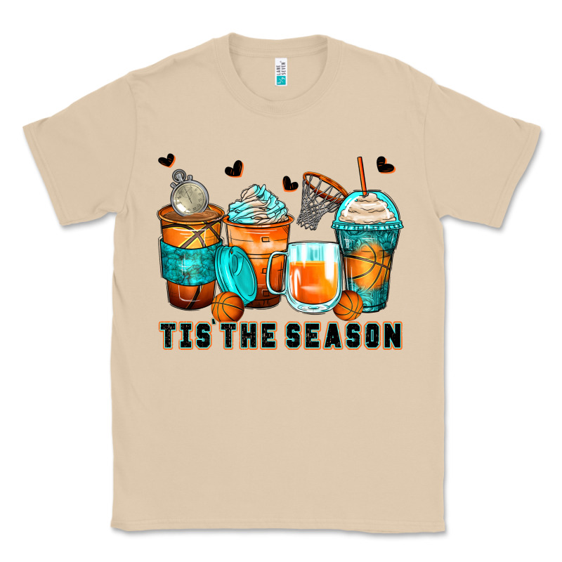 Tis' The Season Basketball Coffee Cups Classic Tee by Zillion Design Studio | Teevron