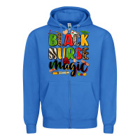 True Royal Black Nurse magic juneteenth Zipper Hoodie - Zillion Design Studio