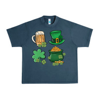 Midnight Navy pot of gold Urban Heavy Tee - MaliasSmallBusiness