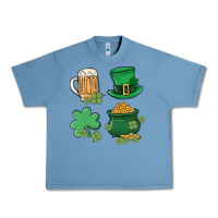Pebble Blue pot of gold Urban Heavy Tee - MaliasSmallBusiness