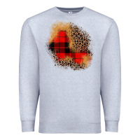 Heather Grey christmas patch Premium Sweatshirt - JahusDesignShop
