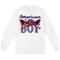White American boy with cowboy Long Sleeve Tee - texasbilliewilder