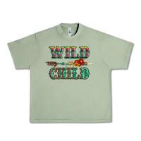 Oil Green wild chıld serape sunflower and gemstone with arrow Urban Heavy Tee - Artiststas