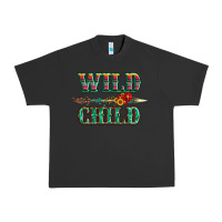 Pigment Black wild chıld serape sunflower and gemstone with arrow Urban Heavy Tee - Artiststas