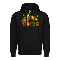 Black Black princess juneteenth Zipper Hoodie - Zillion Design Studio