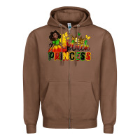 Chestnut Black princess juneteenth Zipper Hoodie - Zillion Design Studio