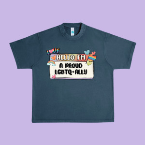 Proud Ally Urban Heavy Tee Designed By Maliassmallbusiness