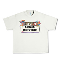 Pistachio proud ally Urban Heavy Tee - MaliasSmallBusiness