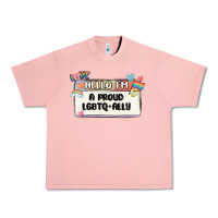 Salmon proud ally Urban Heavy Tee - MaliasSmallBusiness