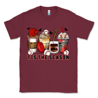 Burgundy tis' the season baseball coffee cups Classic Tee - Zillion Design Studio