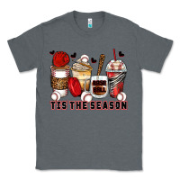 Charcoal Heather tis' the season baseball coffee cups Classic Tee - Zillion Design Studio