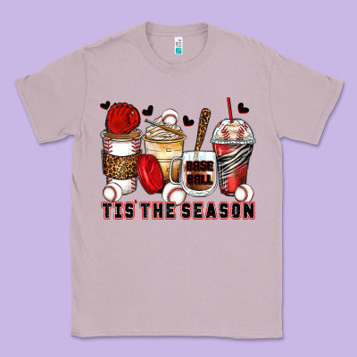 Tis' The Season Baseball Coffee Cups Classic Tee Designed By Zillion Design Studio