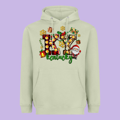 Ky Kentucky Christmas Heavyweight Hoodie Designed By Adodesignshop
