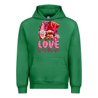Emerald love is in the air with gnomies Urban Hoodie - NancyCooperArtShop