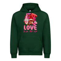 Forest Green love is in the air with gnomies Urban Hoodie - NancyCooperArtShop