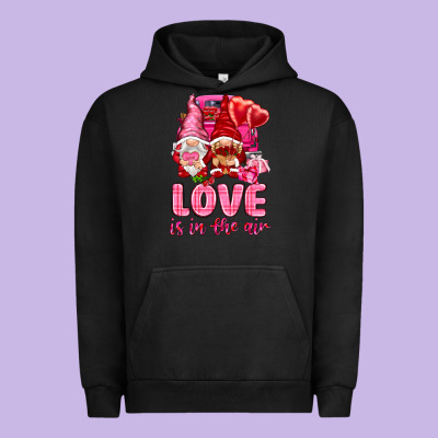 Love Is In The Air With Gnomies Urban Hoodie Designed By Nancycooperartshop