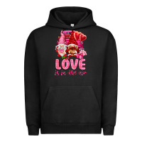 Pigment Black love is in the air with gnomies Urban Hoodie - NancyCooperArtShop