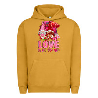 Pigment Peanut Butter love is in the air with gnomies Urban Hoodie - NancyCooperArtShop