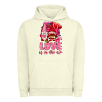 Pigment Pistachio love is in the air with gnomies Urban Hoodie - NancyCooperArtShop