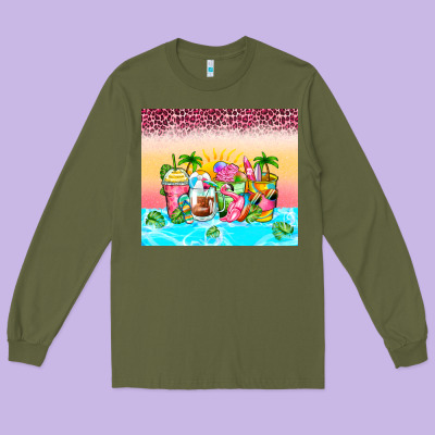 Long Sleeve Tee beach summer coffee cups
