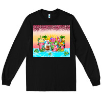 Black beach summer coffee cups Long Sleeve Tee - Zillion Design Studio