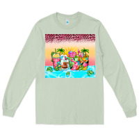 Matcha beach summer coffee cups Long Sleeve Tee - Zillion Design Studio