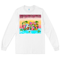 White beach summer coffee cups Long Sleeve Tee - Zillion Design Studio
