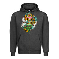 Charcoal Heather New jersey State Map Zipper Hoodie - RanaPortraitStore