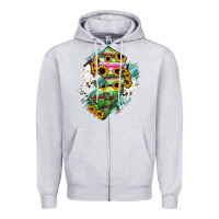 Heather Grey New jersey State Map Zipper Hoodie - RanaPortraitStore