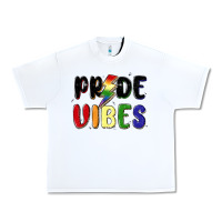 White pride vibes Urban Heavy Tee - MaliasSmallBusiness