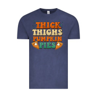 Vintage Denim thick thighs pumpkin pies Vintage Tee - BarkalooDesign