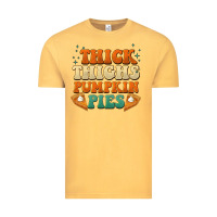 Vintage Mustard thick thighs pumpkin pies Vintage Tee - BarkalooDesign