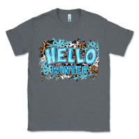Charcoal Heather hello winter Classic Tee - RanaPortraitStore