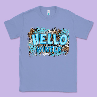 Hello Winter Classic Tee Designed By Ranaportraitstore