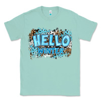 Seafoam hello winter Classic Tee - RanaPortraitStore
