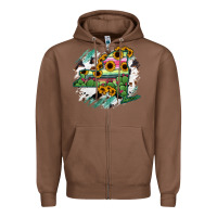 Chestnut New York State Map Zipper Hoodie - RanaPortraitStore