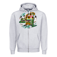 Heather Grey New York State Map Zipper Hoodie - RanaPortraitStore