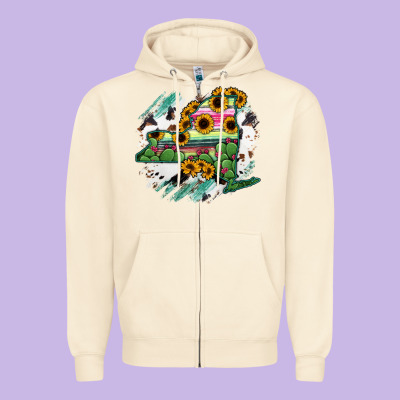 New York State Map Zipper Hoodie Designed By Ranaportraitstore