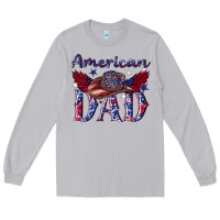 Moon Dust American dad with cowboy Long Sleeve Tee - texasbilliewilder