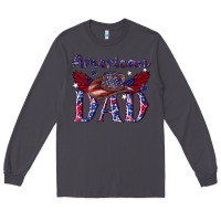 Smoke American dad with cowboy Long Sleeve Tee - texasbilliewilder
