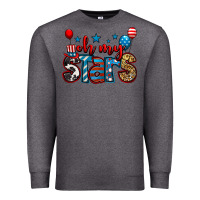Charcoal Heather oh my stars 4th of july Premium Sweatshirt - Jasminsmagicworld