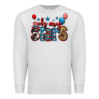 Oatmeal Heather oh my stars 4th of july Premium Sweatshirt - Jasminsmagicworld